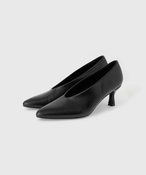 LOOKAST(ルックキャスト)の「ミューズキトンヒール_ブラック(パンプス・レディース・ブラック・24.5cm/25cm/23cm/23.5cm/24cm)」の4枚目の写真