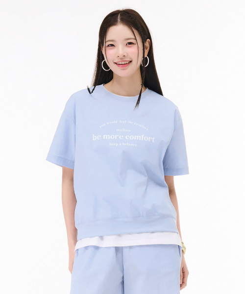 CHASECULT(チェイスカルト)の「レディース ストレッチ 半袖Tシャツ - スカイブルー(Tシャツ/カットソー・レディース・ブルー・85/90)」の4枚目の写真