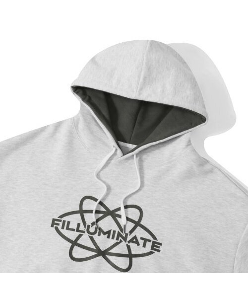 F.ILLUMINATE(フィルミネイト)の「オーバーサイズサークルフードパーカー-ライトグレー(パーカー・レディース・その他・SMALL/LARGE/X-LARGE)」の4枚目の写真