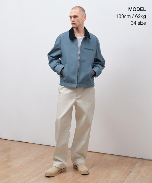 MUSINSA STANDARD（ムシンサスタンダード）の「ソリッドCPワイドチノパンツ[ダスティクリーム]（その他パンツ・メンズ・その他・40/38/42/36/34/32/30/31/33/26/27/28/29）」の2枚目の写真