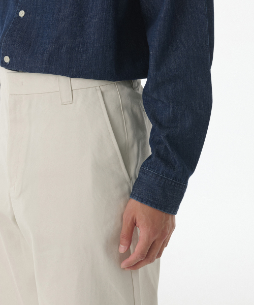 MUSINSA STANDARD（ムシンサスタンダード）の「ソリッドCPワイドチノパンツ[ダスティクリーム]（その他パンツ・メンズ・その他・40/38/42/36/34/32/30/31/33/26/27/28/29）」の6枚目の写真