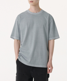 ピグメントリラックスクルーネックTシャツ[グレー]