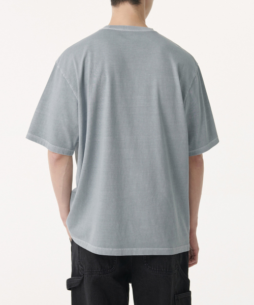 MUSINSA STANDARD（ムシンサスタンダード）の「ピグメントリラックスクルーネックTシャツ[グレー]（Tシャツ/カットソー・メンズ・その他・SMALL/XXX-LARGE/X-LARGE）」の3枚目の写真