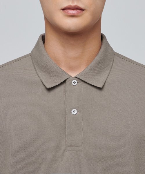 MUSINSA STANDARD(ムシンサスタンダード)の「【クールタンダード】ピケポロシャツ【ダスティベージュ】(ポロシャツ・メンズ・その他・X-LARGE/XX-LARGE/SMALL/MEDIUM)」の4枚目の写真