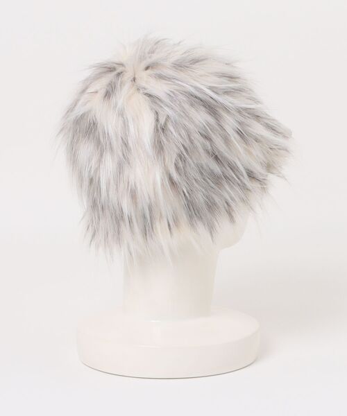 Never mind the XU（ネバーマインドザエックスユー）の「【Never mind the XU】fur cap / 【ネバーマインド ザ エックスユー】ファーキャップ（キャップ・メンズ・ベージュ・ONE SIZE）」の6枚目の写真