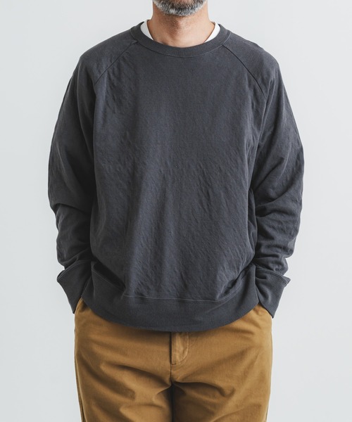 quadro(クオドロ)の「キルトJQクルーネックプルオーバー(Tシャツ/カットソー・メンズ・グリーン/チャコール・LARGE)」の2枚目の写真
