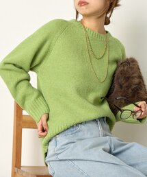 Jena espace merveilleux | ラムライククルーニット(ニット/セーター)