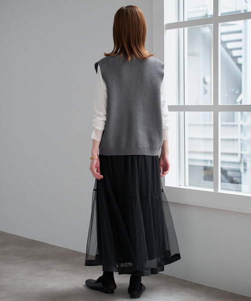 追加》パールニットベスト（ベスト）｜SLOBE IENA（スローブイエナ）の