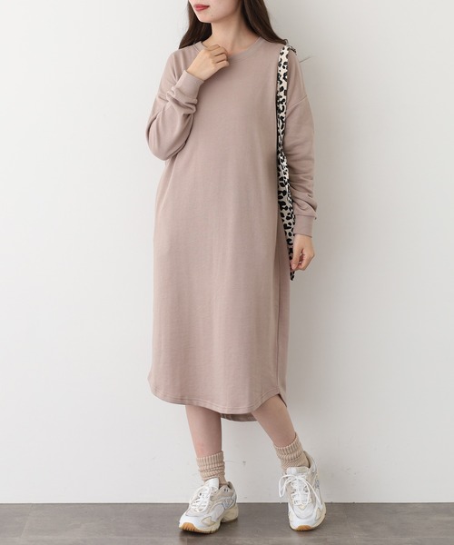 FUNALIVE（ファンアライブ）の「NARNAD 長袖 マキシ丈ワンピース（ワンピース・レディース・ブラック/ベージュ/杢グレー・M/3L/L/LL）」の22枚目の写真