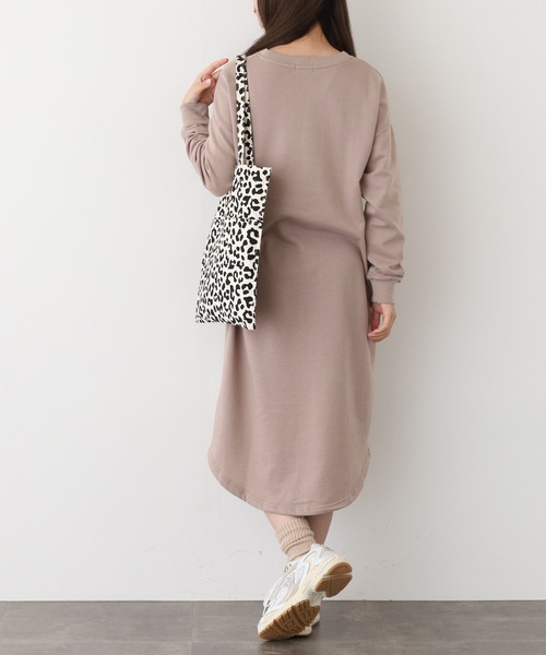 FUNALIVE（ファンアライブ）の「NARNAD 長袖 マキシ丈ワンピース（ワンピース・レディース・ブラック/ベージュ/杢グレー・M/3L/L/LL）」の12枚目の写真