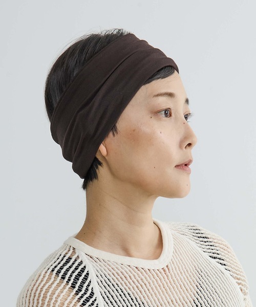 La Maison de Lyllis（メゾンドリリス）の「【La Maison de Lyllis】FRAI HEADBAND フライヘッドバンド ヘアバンド 2261014（ヘアバンド・レディース・ブラック/ブラウン/グレー・FREE）」の3枚目の写真