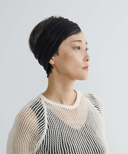 La Maison de Lyllis（メゾンドリリス）の「【La Maison de Lyllis】FRAI HEADBAND フライヘッドバンド ヘアバンド 2261014（ヘアバンド・レディース・ブラック/ブラウン/グレー・FREE）」の5枚目の写真