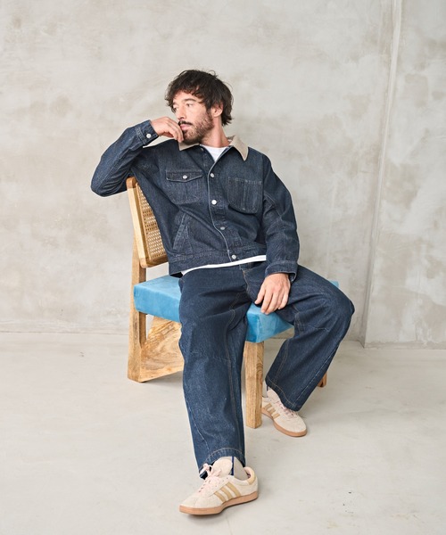 Kelen(ケレン)の「「KELEN MENS / ケレン メンズ」DOLMAN SLEEVE DENIM(デニムジャケット・メンズ・インディゴブルー/ワンウォッシュ・38/42/40)」の5枚目の写真