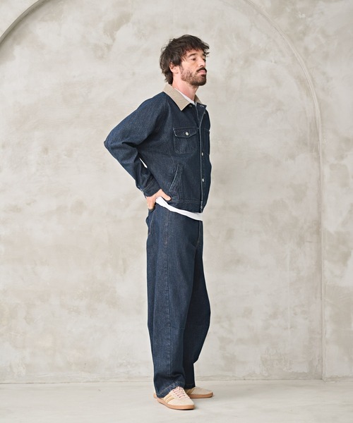 Kelen(ケレン)の「「KELEN MENS / ケレン メンズ」DOLMAN SLEEVE DENIM(デニムジャケット・メンズ・インディゴブルー/ワンウォッシュ・38/42/40)」の8枚目の写真