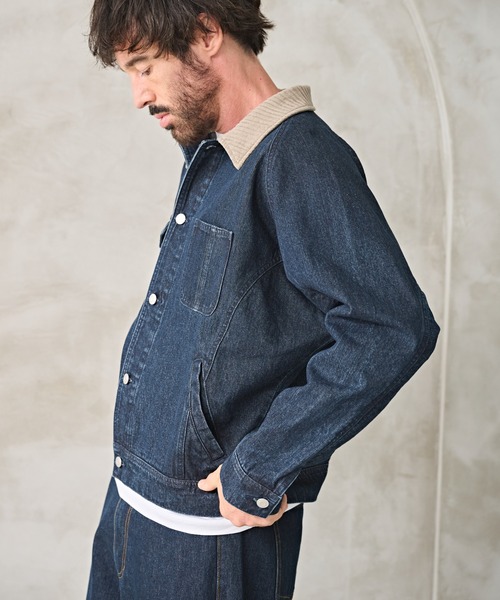 Kelen(ケレン)の「「KELEN MENS / ケレン メンズ」DOLMAN SLEEVE DENIM(デニムジャケット・メンズ・インディゴブルー/ワンウォッシュ・38/42/40)」の9枚目の写真