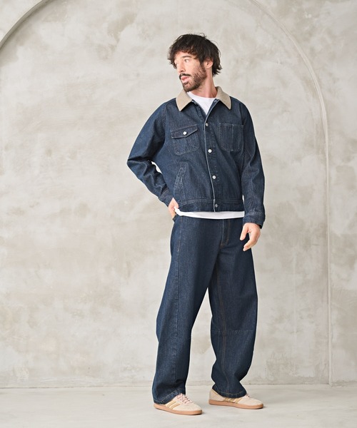 Kelen(ケレン)の「「KELEN MENS / ケレン メンズ」DOLMAN SLEEVE DENIM(デニムジャケット・メンズ・インディゴブルー/ワンウォッシュ・38/42/40)」の10枚目の写真