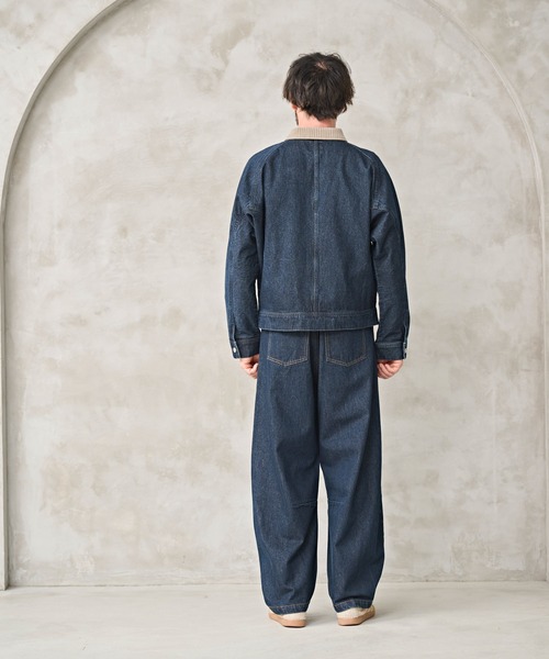 Kelen(ケレン)の「「KELEN MENS / ケレン メンズ」DOLMAN SLEEVE DENIM(デニムジャケット・メンズ・インディゴブルー/ワンウォッシュ・38/42/40)」の14枚目の写真