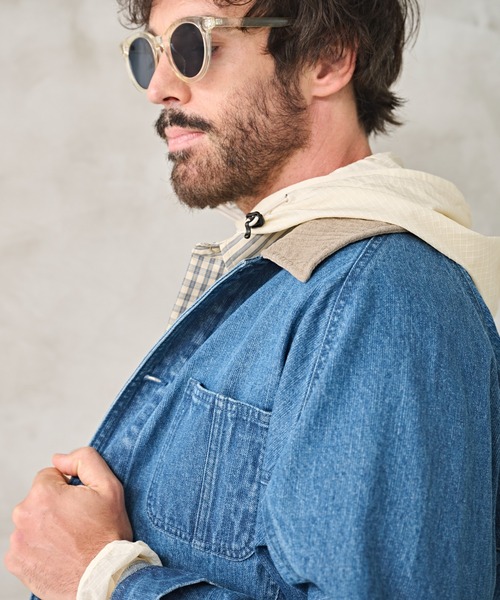 Kelen(ケレン)の「「KELEN MENS / ケレン メンズ」DOLMAN SLEEVE DENIM(デニムジャケット・メンズ・インディゴブルー/ワンウォッシュ・38/42/40)」の16枚目の写真
