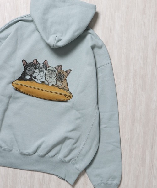 The Endless Summer（エンドレスサマー）の「TES 4BUHI SURFER SWEAT PARKA / スウェットパーカー（パーカー・メンズ・グレー/アイボリー/サックスブルー・SMALL/MEDIUM/LARGE/X-LARGE）」の5枚目の写真