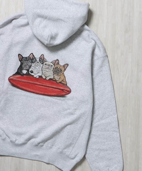 The Endless Summer（エンドレスサマー）の「TES 4BUHI SURFER SWEAT PARKA / スウェットパーカー（パーカー・メンズ・グレー/アイボリー/サックスブルー・SMALL/MEDIUM/LARGE/X-LARGE）」の8枚目の写真