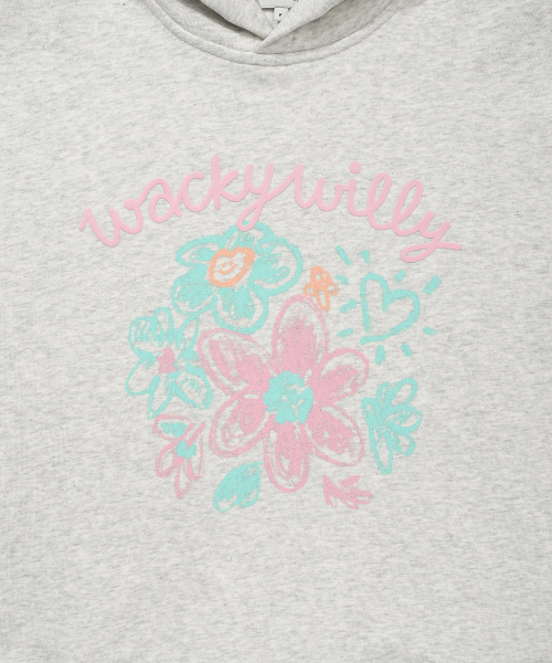 Wacky WiLLy(ワッキーウィリー)の「ウィメンズクレヨンリリーフードオートミール(パーカー・レディース・その他・F)」の5枚目の写真