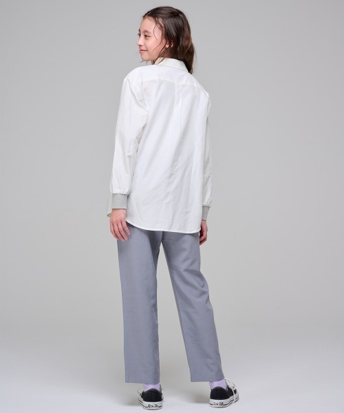 KRIFF MAYER Kid's Collection（クリフメイヤーキッズコレクション）の「袖リブハッピーシャツ（シャツ/ブラウス・キッズ・ネイビー/ストライプ/グレー/オフホワイト・170/160/150/140/130/120）」の17枚目の写真