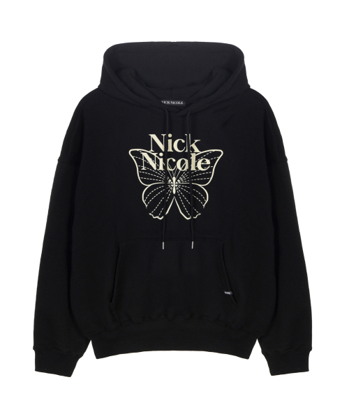 NICK&NICOLE（ニックアンドニコール）の「BUTTERFLY SIGNATURE HOODIE_BLACK CREAM（パーカー・レディース・その他・FREE）」の4枚目の写真