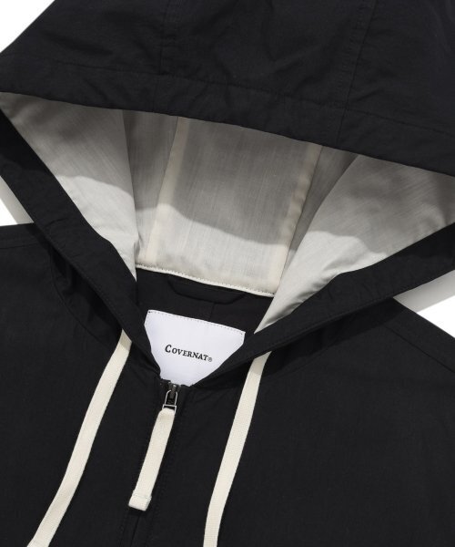 COVERNAT(カバーナット)の「コットンフードパーカージャケットブラック(ナイロンジャケット・レディース・その他・LARGE/MEDIUM/SMALL/X-LARGE/XX-LARGE)」の4枚目の写真