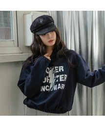 サンダーフォワードバンドクロップフードパーカー2カラー