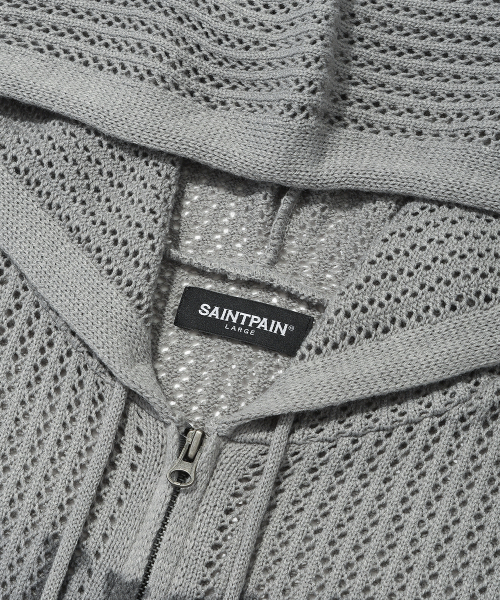SAINTPAIN(セイントペイン)の「SPファントムメッシュニットジップアップグレー(カーディガン/ボレロ・メンズ・その他・MEDIUM/LARGE)」の3枚目の写真
