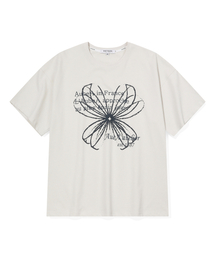 オブエドローイングアトリエTシャツ(ベージュ)