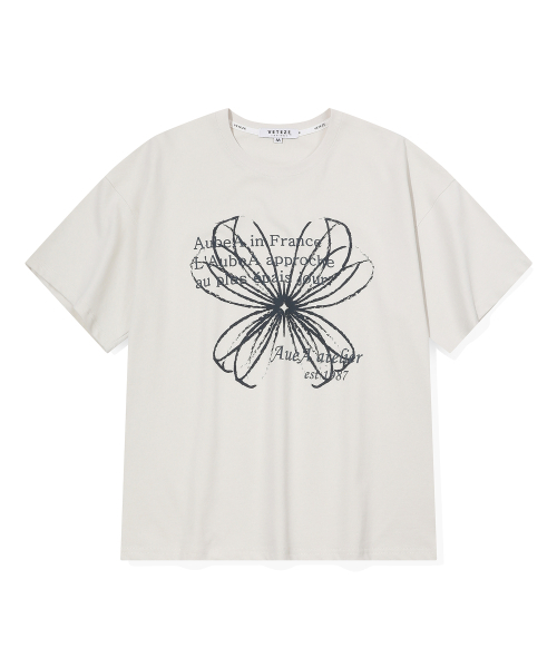 VETEZE(ベテゼ)の「オブエドローイングアトリエTシャツ(ベージュ)(Tシャツ/カットソー・レディース・ベージュ・MEDIUM/LARGE/X-LARGE)」の1枚目の写真