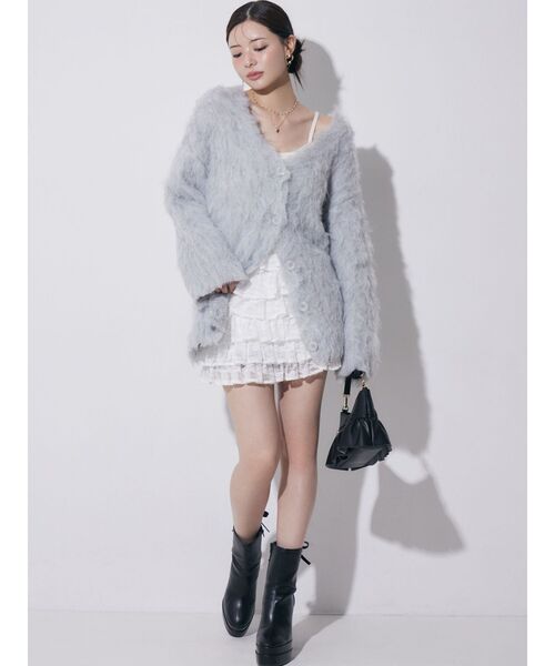 RESEXXY(リゼクシー)の「レースフリルミニスカート(スカート・レディース・ホワイト/ブラック・FREE)」の19枚目の写真