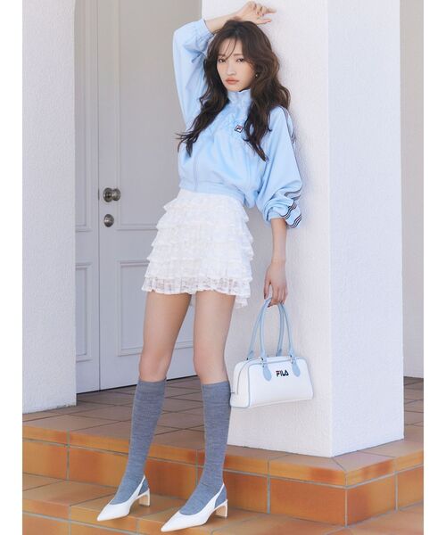 RESEXXY(リゼクシー)の「レースフリルミニスカート(スカート・レディース・ホワイト/ブラック・FREE)」の20枚目の写真