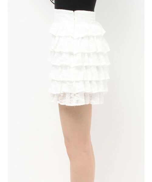 RESEXXY(リゼクシー)の「レースフリルミニスカート(スカート・レディース・ホワイト/ブラック・FREE)」の12枚目の写真