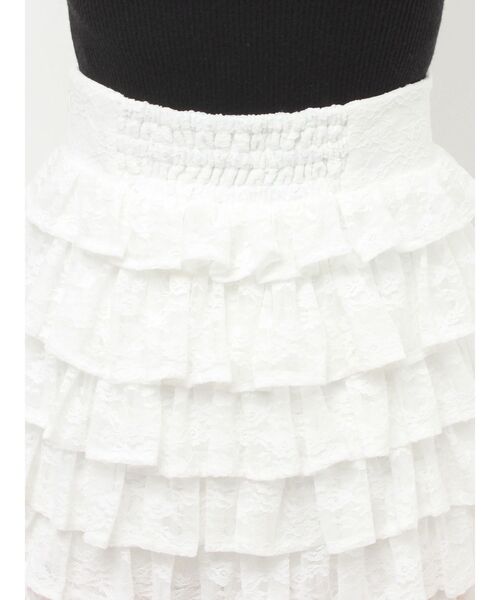 RESEXXY(リゼクシー)の「レースフリルミニスカート(スカート・レディース・ホワイト/ブラック・FREE)」の14枚目の写真