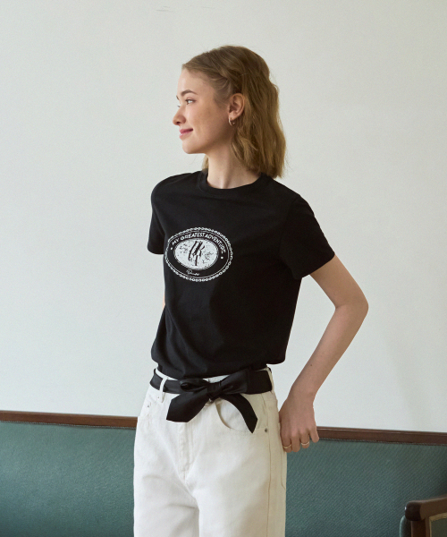 DRAWFIT WOMEN（ドローフィットウーマン）の「クラックサークルクレストスーピマ半袖Tシャツ[ホワイト]（Tシャツ/カットソー・レディース・その他・SMALL/MEDIUM）」の7枚目の写真