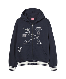 NYGD ADVENTURE HOOD ZIP-UP NAVY