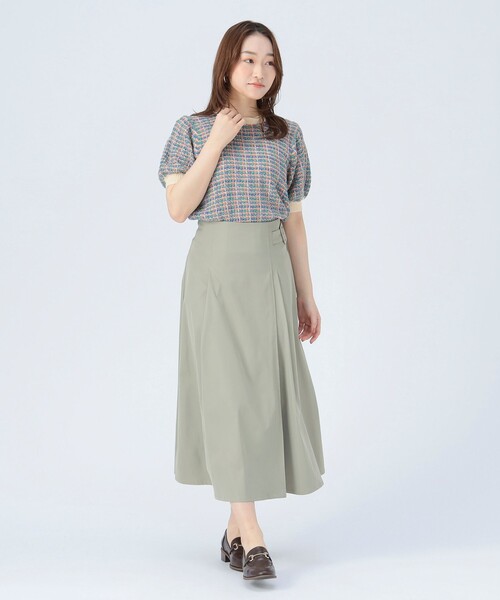 BEAMS HEART（ビームスハート）の「カラフル チェック ニット（ニット/セーター・レディース・グリーン/ネイビー/ホワイト系その他5・FREE）」の18枚目の写真