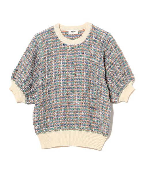 BEAMS HEART（ビームスハート）の「カラフル チェック ニット（ニット/セーター・レディース・グリーン/ネイビー/ホワイト系その他5・FREE）」の11枚目の写真