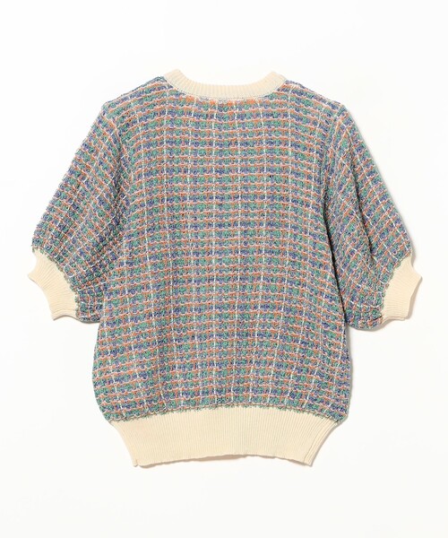 BEAMS HEART（ビームスハート）の「カラフル チェック ニット（ニット/セーター・レディース・グリーン/ネイビー/ホワイト系その他5・FREE）」の7枚目の写真