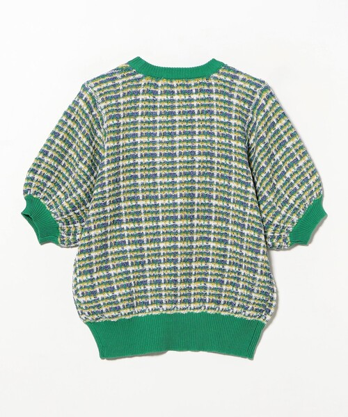 BEAMS HEART（ビームスハート）の「カラフル チェック ニット（ニット/セーター・レディース・グリーン/ネイビー/ホワイト系その他5・FREE）」の4枚目の写真