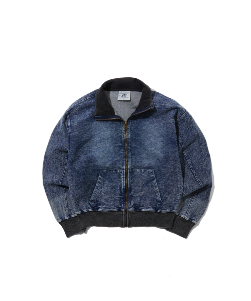 PENFIELD（ペンフィールド）の「[TRAILWEAR] ウィメンズフェイデッドクロップカラー フルジップインディゴ_FR1KJ01F（スウェット・レディース・ダークブルー・MEDIUM/SMALL）」の2枚目の写真