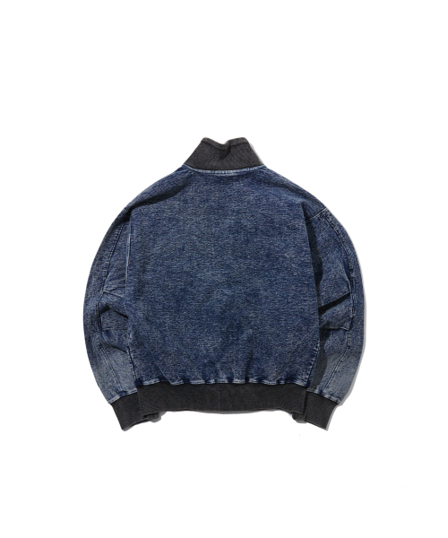 PENFIELD（ペンフィールド）の「[TRAILWEAR] ウィメンズフェイデッドクロップカラー フルジップインディゴ_FR1KJ01F（スウェット・レディース・ダークブルー・MEDIUM/SMALL）」の3枚目の写真