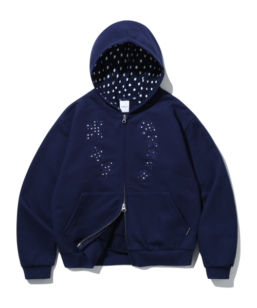 URBANSTOFF(アーバンストッフ)の「コーラルリーフ フードジップアップ (ネイビー)(パーカー・レディース・その他・SMALL)」の2枚目の写真