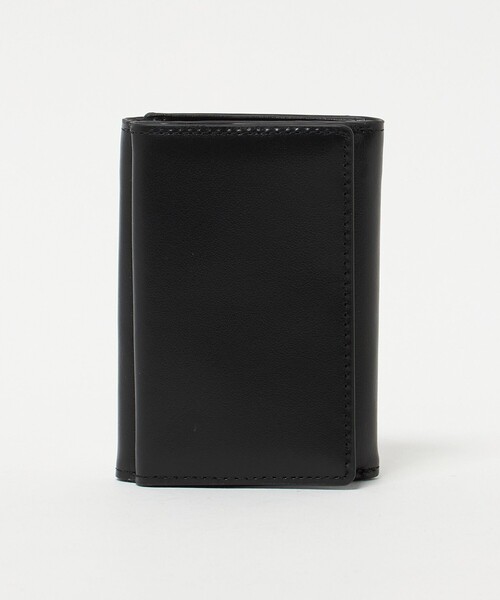 green label relaxing（グリーンレーベルリラクシング）の「GLR イタリアンレザー 3つ折り ミニウォレット 財布（財布・メンズ・ブラック/ダークグリーン・FREE）」の4枚目の写真