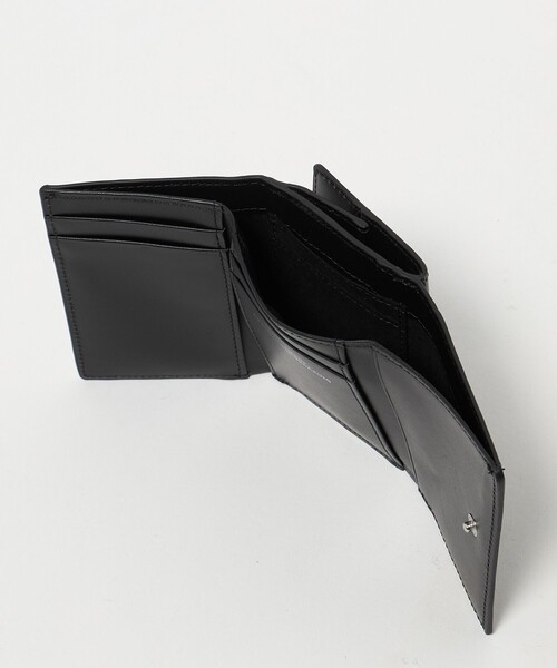 green label relaxing（グリーンレーベルリラクシング）の「GLR イタリアンレザー 3つ折り ミニウォレット 財布（財布・メンズ・ブラック/ダークグリーン・FREE）」の6枚目の写真