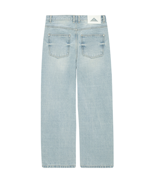 UNGIMMICK(アンジミック)の「UNBALANCED DAMAGED DENIM PANTS (LIGHT BLUE)(デニムパンツ・メンズ・その他・SMALL/MEDIUM/LARGE)」の2枚目の写真