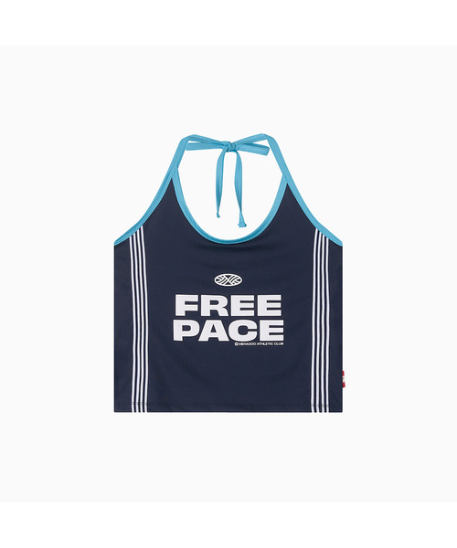 MENASOO(ミナス)の「Cool Span Sporty Halter Neck_Navy(Tシャツ/カットソー・レディース・ネイビー・F)」の1枚目の写真