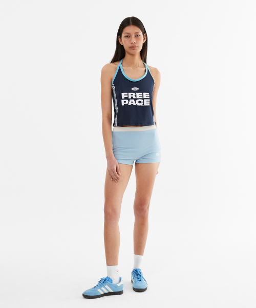 MENASOO(ミナス)の「Cool Span Sporty Halter Neck_Navy(Tシャツ/カットソー・レディース・ネイビー・F)」の5枚目の写真